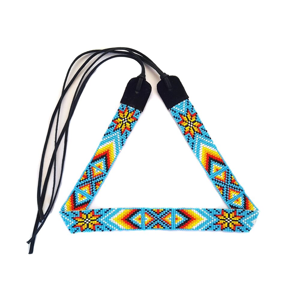 7855 Beaded Hatband Native American Style Southwestern Cowboy Rode Handmade